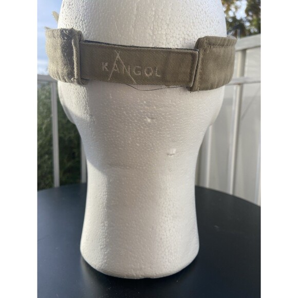 Kangol Cotton Twill Visor – Beige Khaki Adjustable - Picture 6 of 16